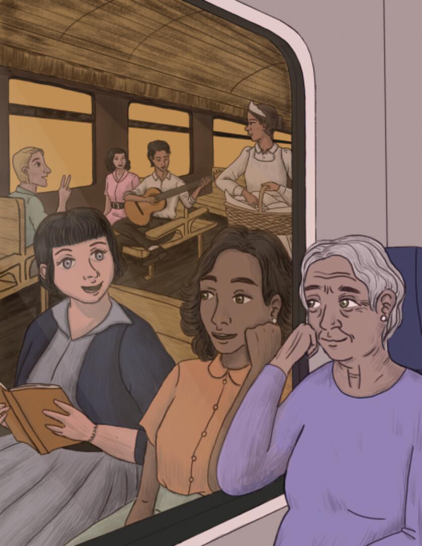 "¡Qué tiempos aquellos!" Relato: Lidia Elvira Gálvez Gálvez Ilustración: Alejandra Figueroa