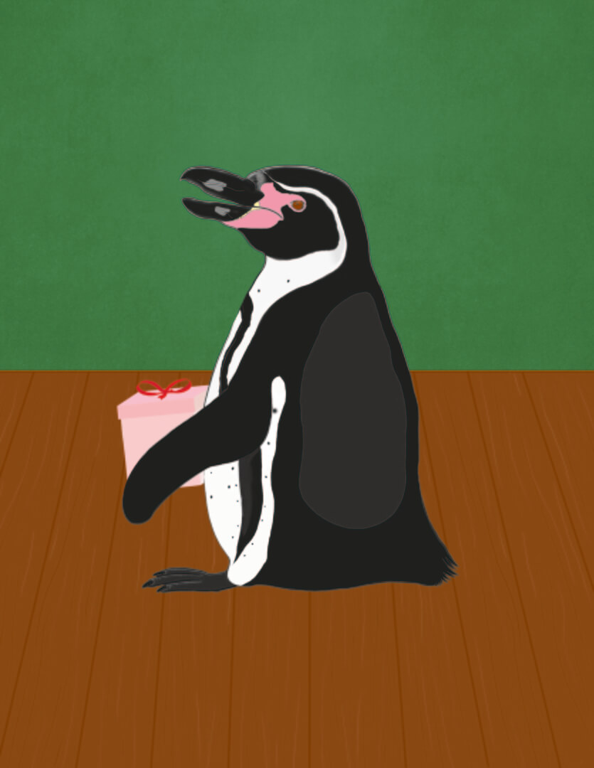 "Pingüino de Humbolldt" Relato: Manuel Jesús Araya Vera Ilustración: Maryorie Martínez