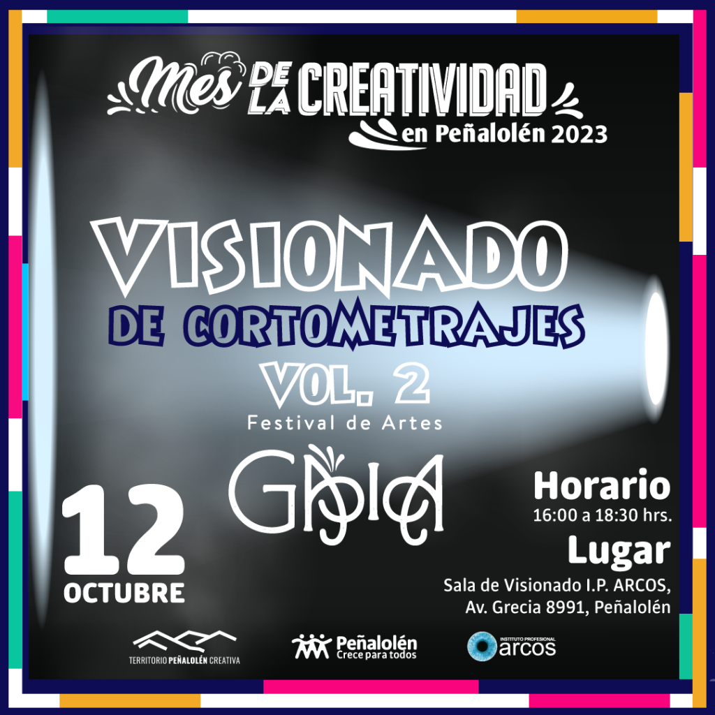 Visionado de Cortometrajes, Vol.2 Mes de la Creatividad en Peñalolén 2023