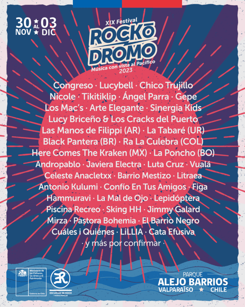 Cartelera Róckódromo 2023