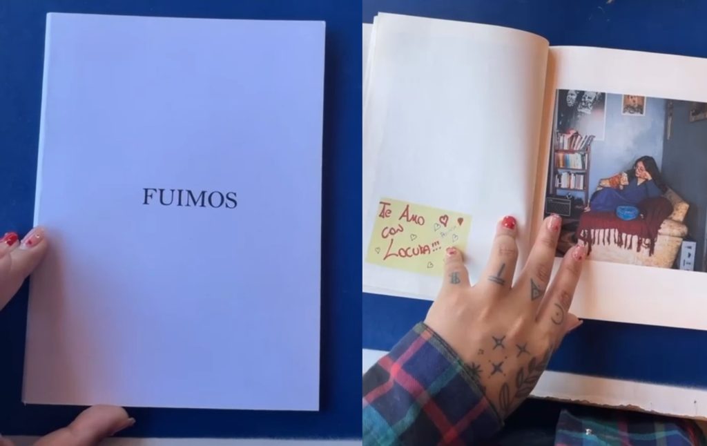 Fotolibro tiulado FUIMOS de la estudiante de Fotograía Profesional Vasti Gajardo que fue premiado con la impresión de 300 ejemplares del mismo