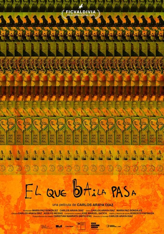 Afiche de "El que baila pasa", largometraje de Carlos Araya, docente de ARCOS