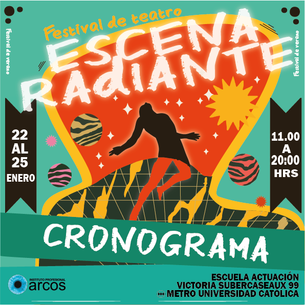 Cronograma Festival Escena Radiante de ARCOS de la Escuela de Actuación