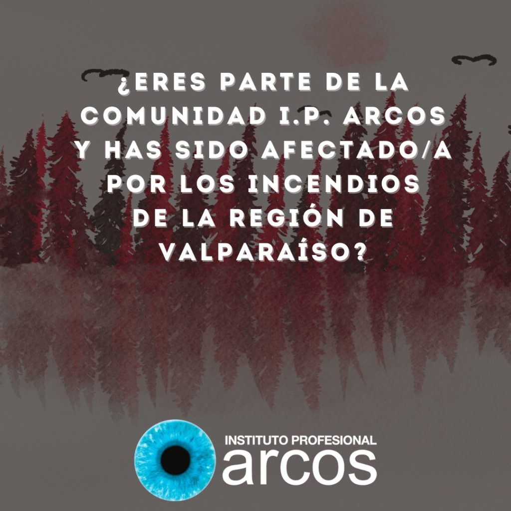 Afiche en ayuda de damnificados por el incendio de la v región de I.P. ARCOS