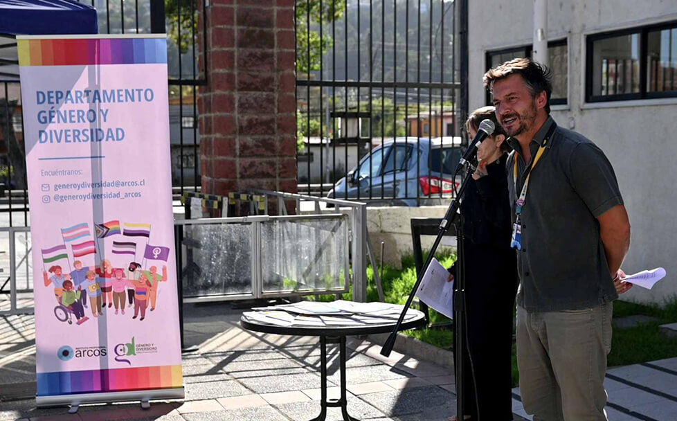 Tomás Albagly, Director de Sede Viña del Mar en discurso para Ceremonia 8M 2024.