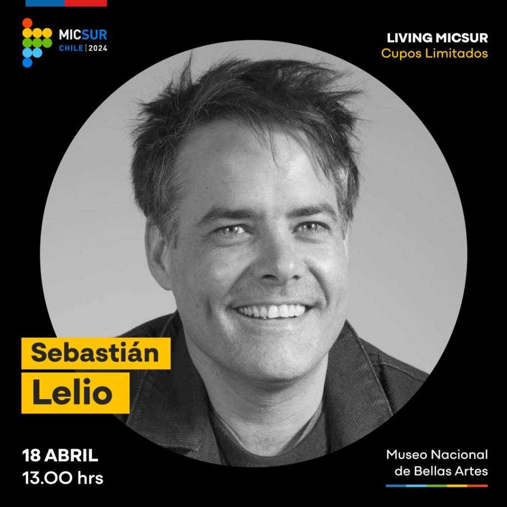 Sebastián Lelio, en Living MICSUR 2024, en donde ARCOS es colaborador