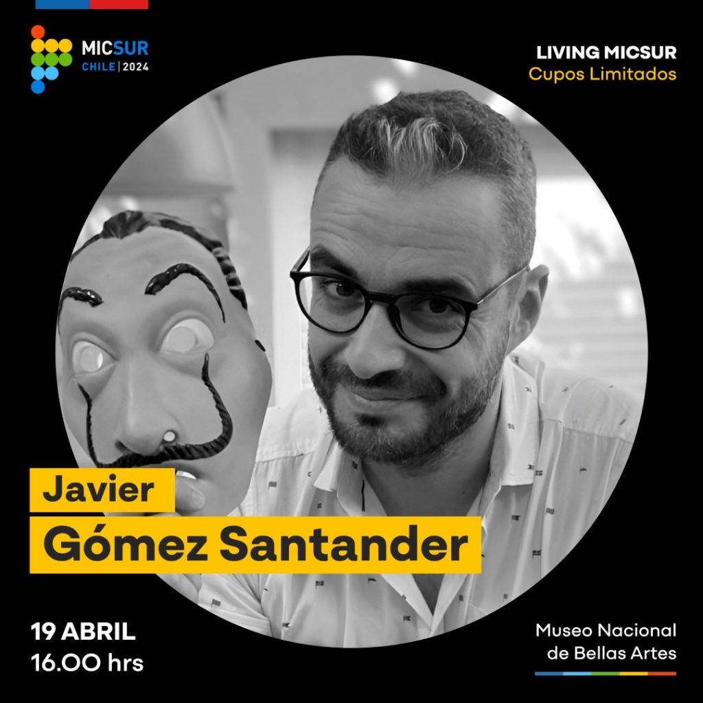 Javier Gómez Santander en Living MICSUR, en donde ARCOS es colaborador