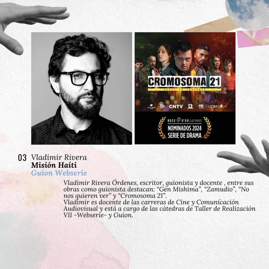 Vladimir Rivera, docente de la Escuela de Cine y Audiovisual de ARCOS ganador de Fondos de Cultura 2024 por su guion webserie