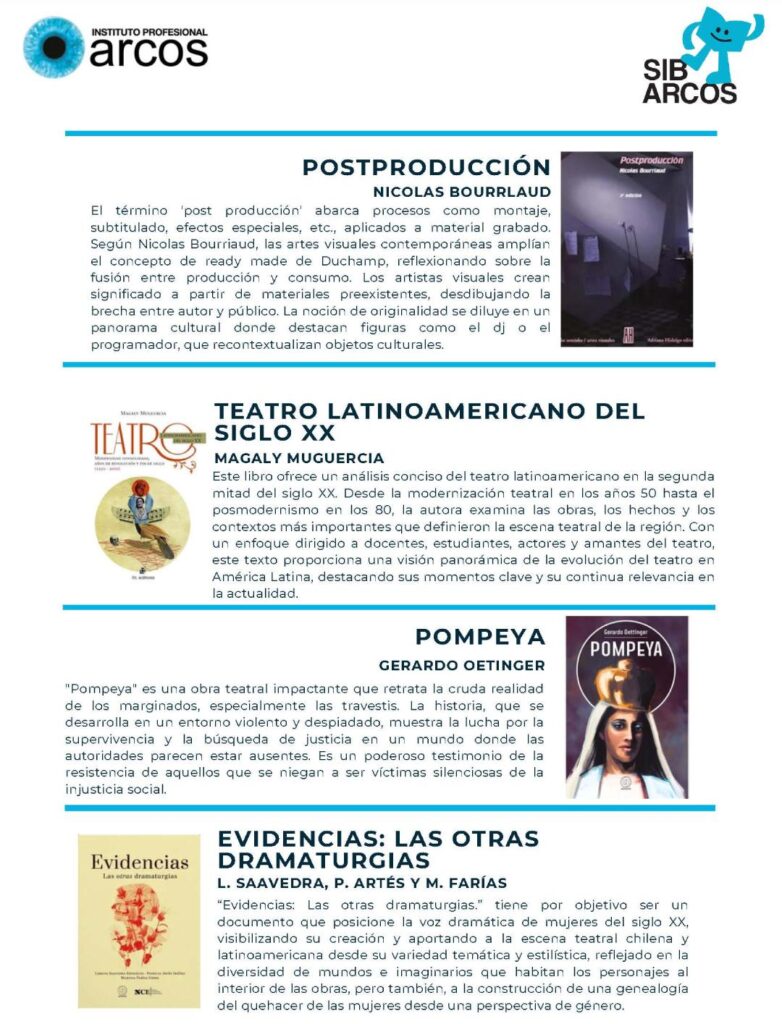 Boletín especial Biblioteca Escuela de Actuación de ARCOS.