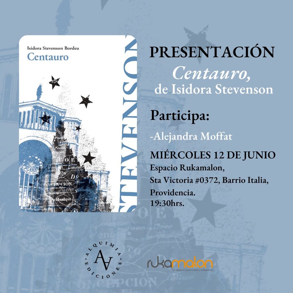 Centauro, libro que presentará la docente de ARCOS Isidora Stevenson