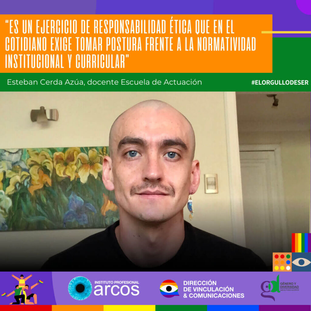 Esteban Cerda Azúa participa en el Programa de Habilidades Docentes, Derechos Humanos y Diversidad que lleva a cabo el Departamento de Género y Diversidad.