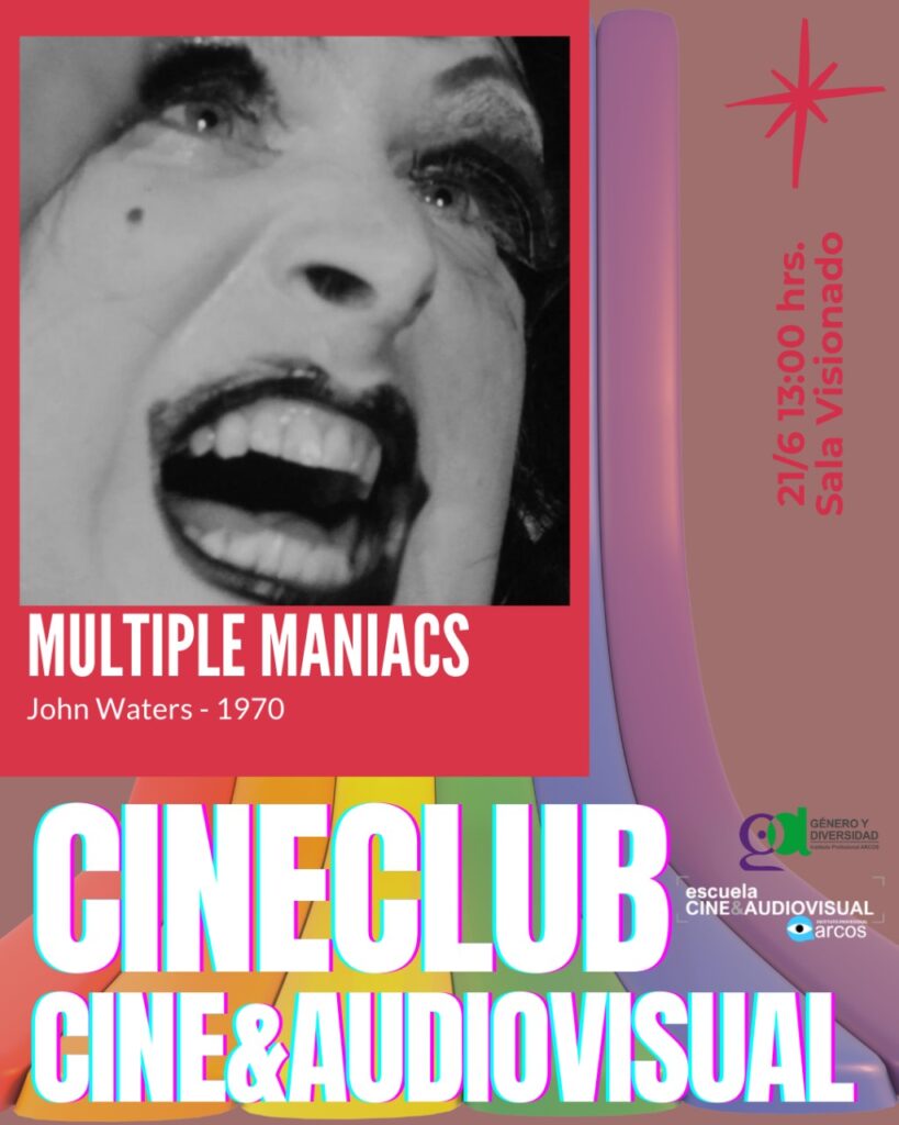 Multiple Maniacs, de John Waters, se presenta en cine club de ARCOS