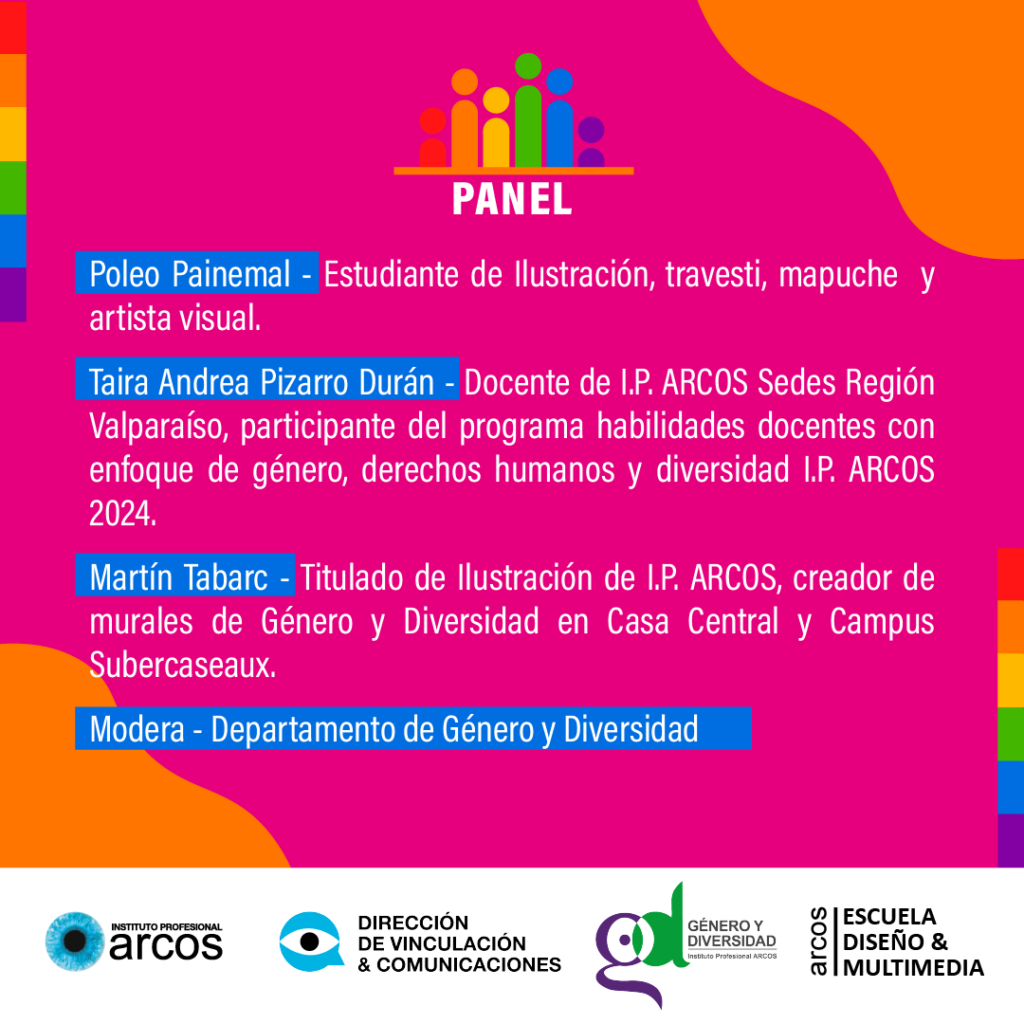 Panel invitado a participar en Conversatorio sobre Narrativas Visuales Disidentes, Departamento de Género y Diversidad ARCOS.