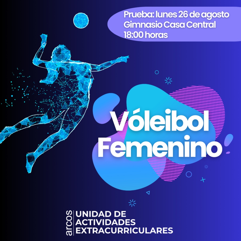 Afiche convocatoria de selecciones, selección de vóleibol femenino de ARCOS