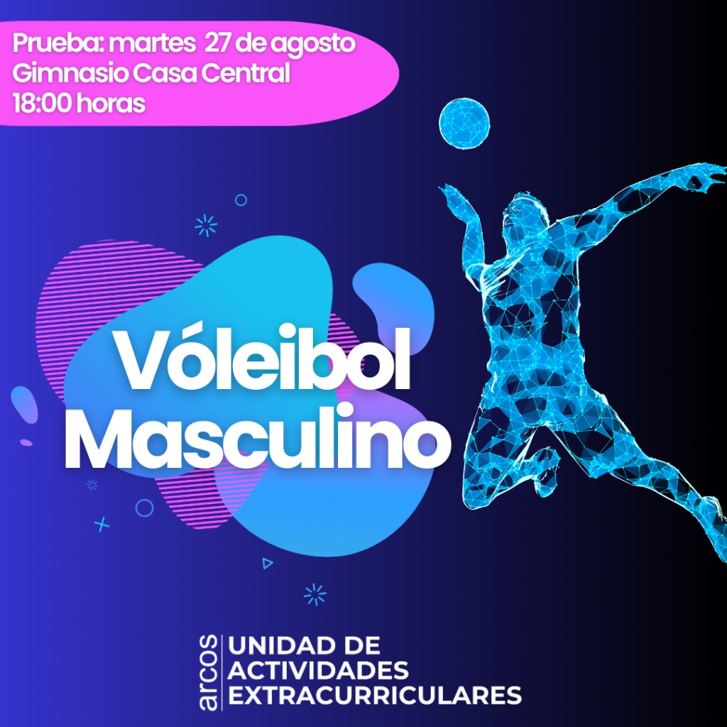 Afiche convocatoria de selecciones, selección de vóleibol masculino de ARCOS