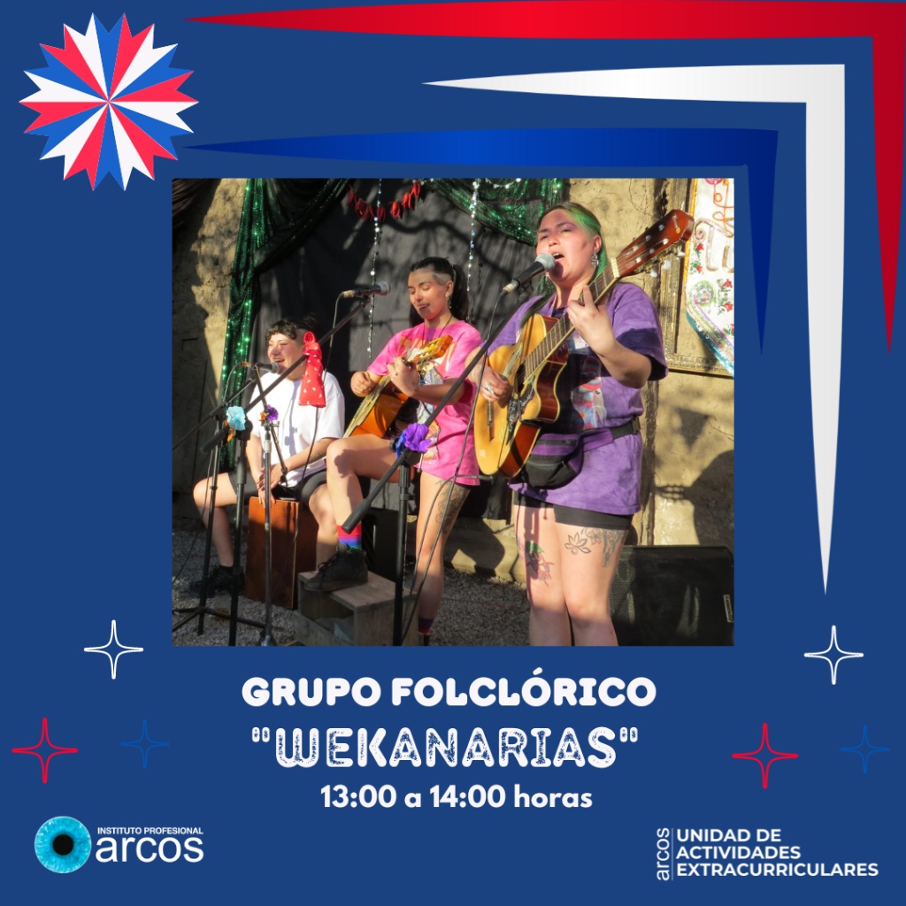 Afiche del grupo Folclórico "Wekanarias" que estarán en ARCOS