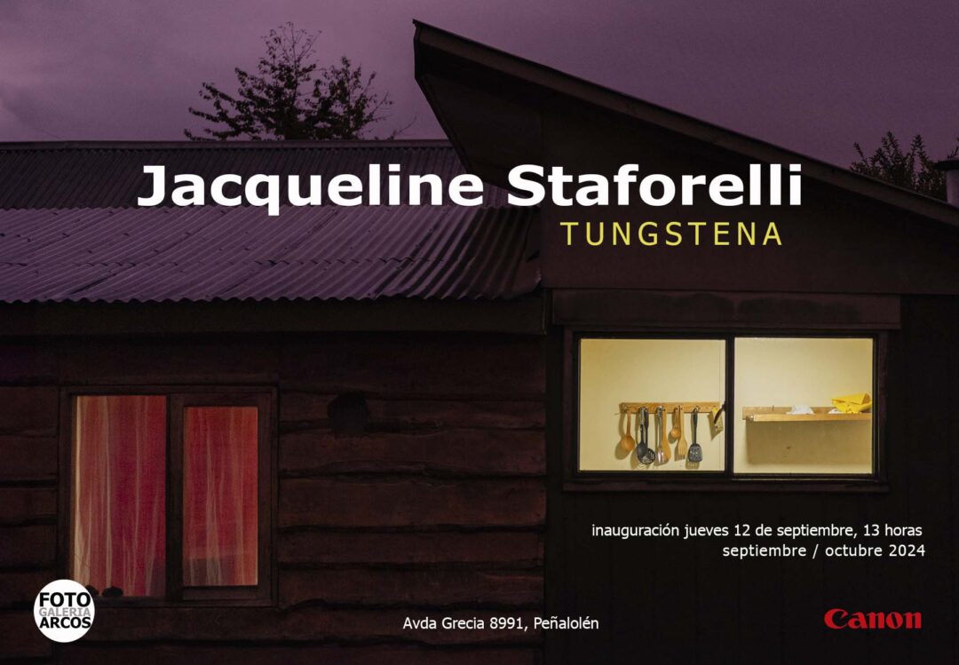Afiche Inauguración de Fotogalería ARCOS con Jacqueline Staforelli