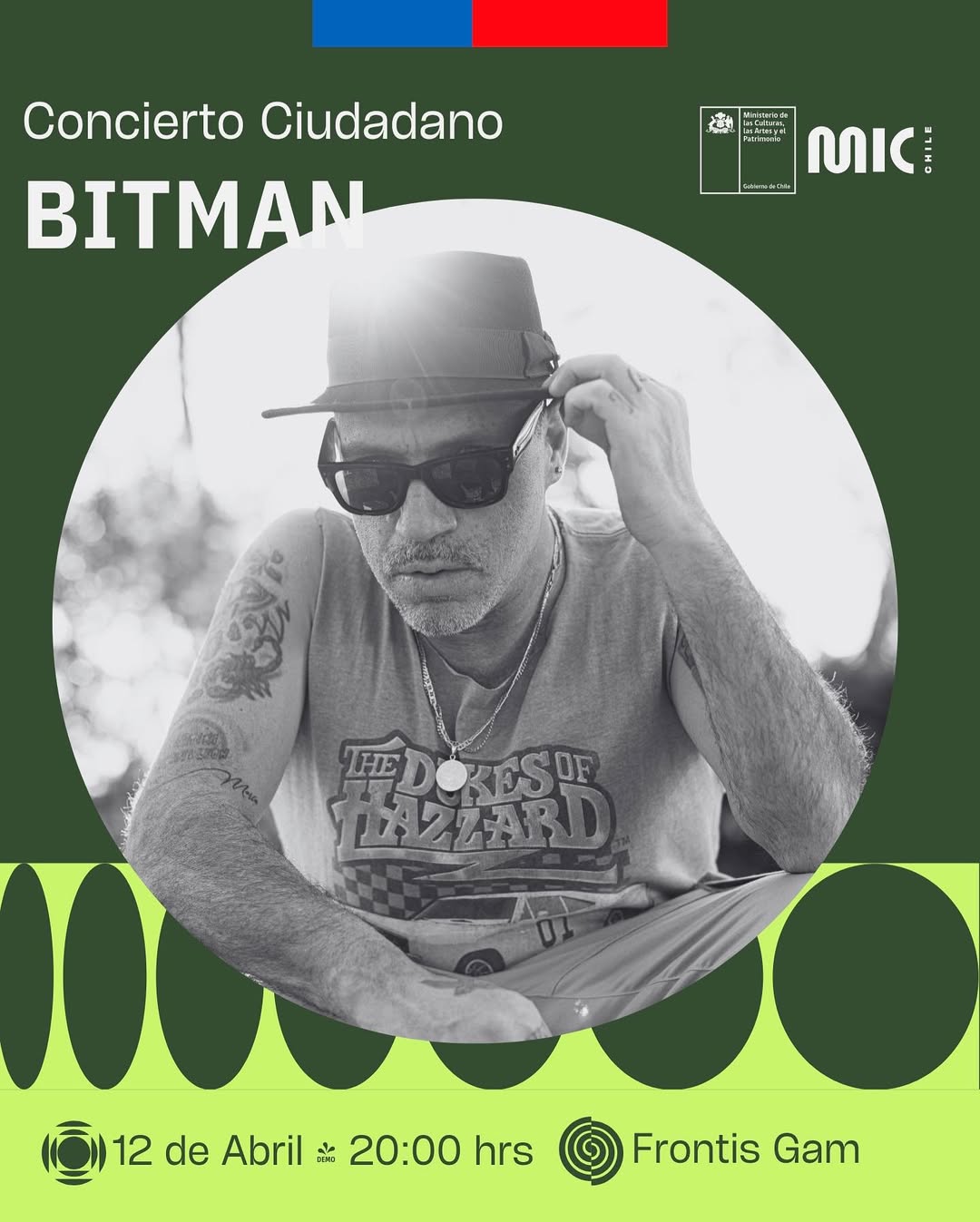 Invitado a MIC Chile 2025 Bitman, en evento concierto ciudadano.