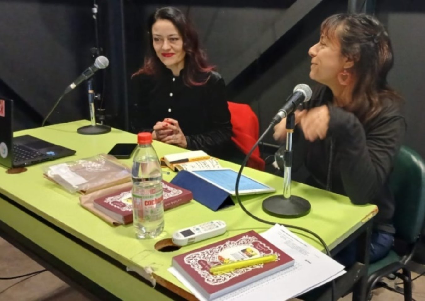 Docentes Zaida González y Susana Adriazola en lanzamiento de libro autobiografico "Vamos? No!".