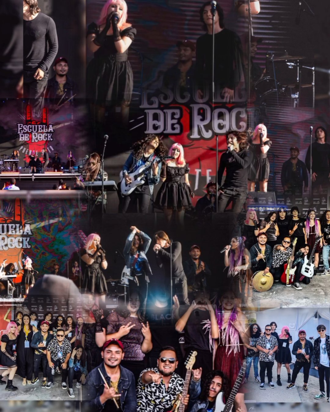 Escuela de Rock de Puente Alto, de la cual Manuel Cerda, estudiante de Producción Musical ARCOS, es parte.