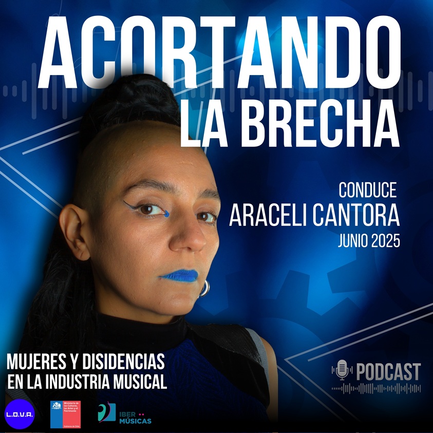 Portada de podcast "Acortando la Brecha" de Araceli Cantora, titulada de I.P. ARCOS.