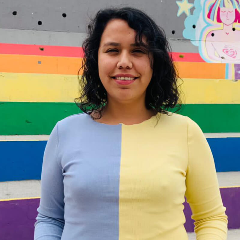 Jeannett Guerra para Lanzamiento de Libro "Tejiendo Refugios" en Mes del Orgullo LGBT+ Creativo I.P. ARCOS.