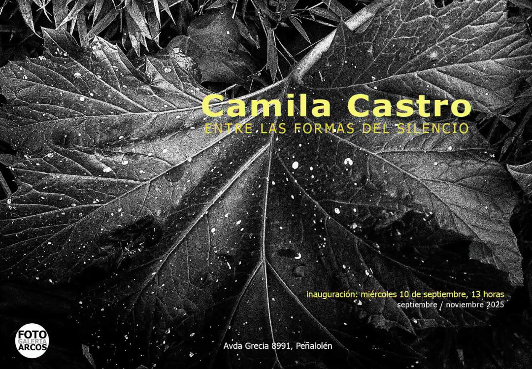 FOTOGALERÍARCOS presenta "Entre las formas del silencio", exposición de Camila Castro, titulada de Fotografía en I.P. ARCOS.