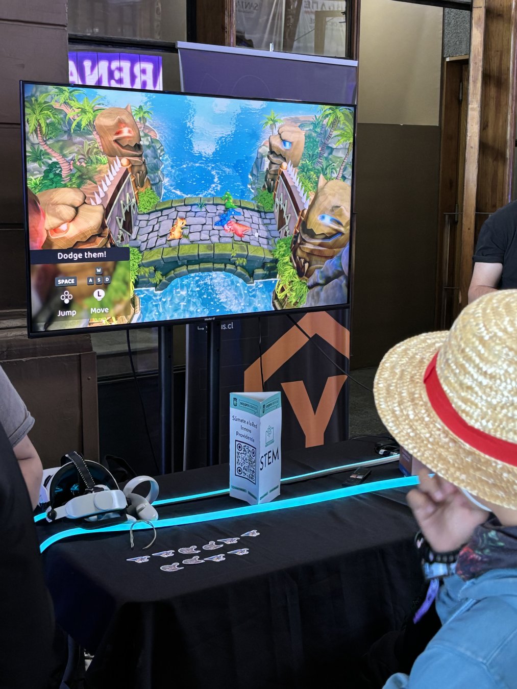 Presentación de My Only Week, de David Segura, estudiante ARCOS en EXPOGAME 2025, en colaboración con Hub Providencia.